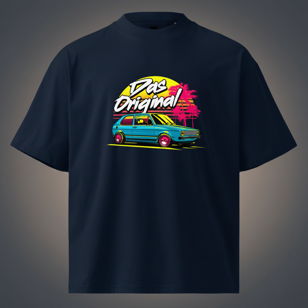Diseño auto de Camiseta Oversized de Cuello Alto | DTUPPR