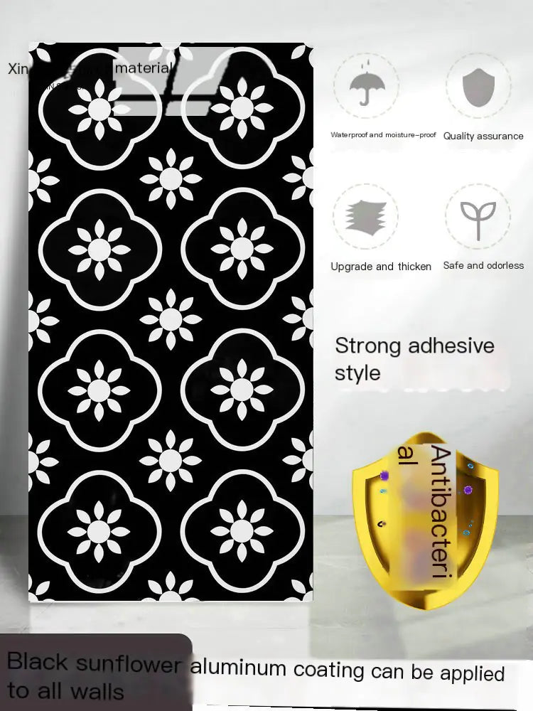 PVC Imitation Marble Floor Stickers for Home Decor (1pc)