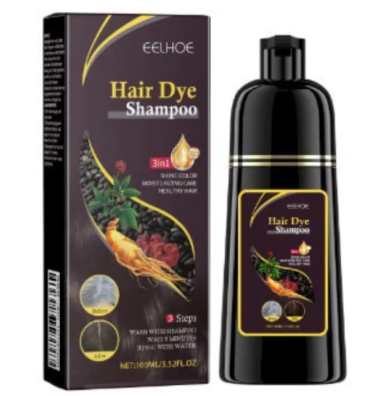 Champú Tinte 3 en 1 para Cubrir Canas – Negro / Brown