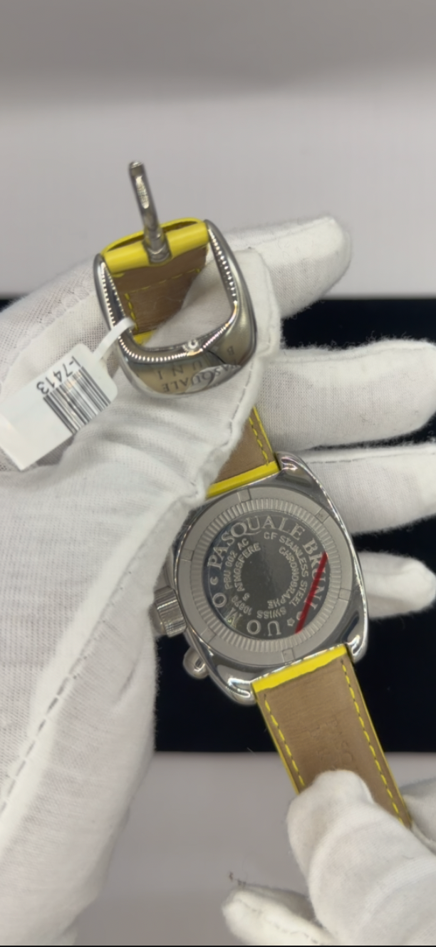 Pasquale Bruni Swiss Made Yellow Dial ⌚️🇮🇹🇨🇭