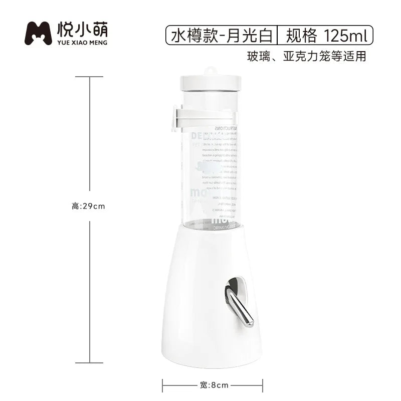 Dispositivo automático de alimentación y riego para hámster, una botella de agua dos en uno y un tazón de comida para hámsteres dorados