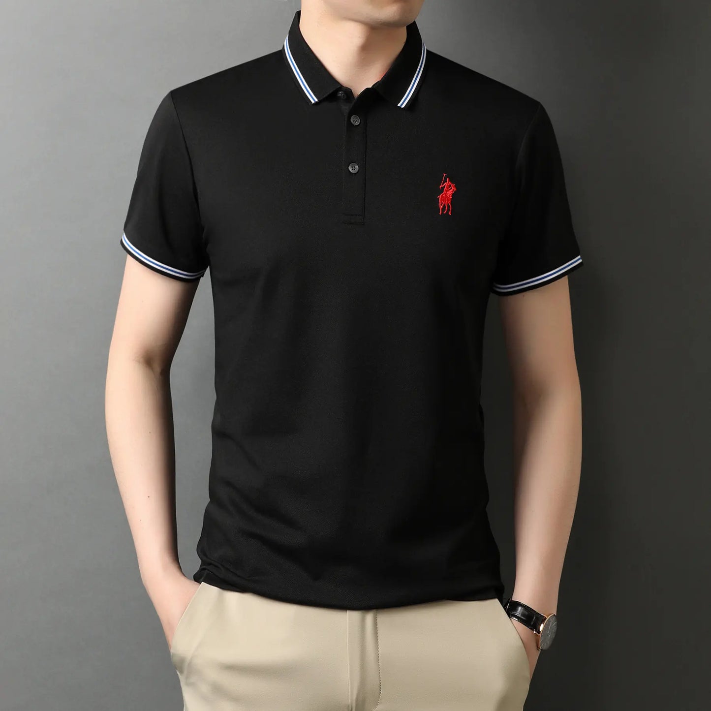 Yacht Summer Men's Short Sleeve Polo Shirt