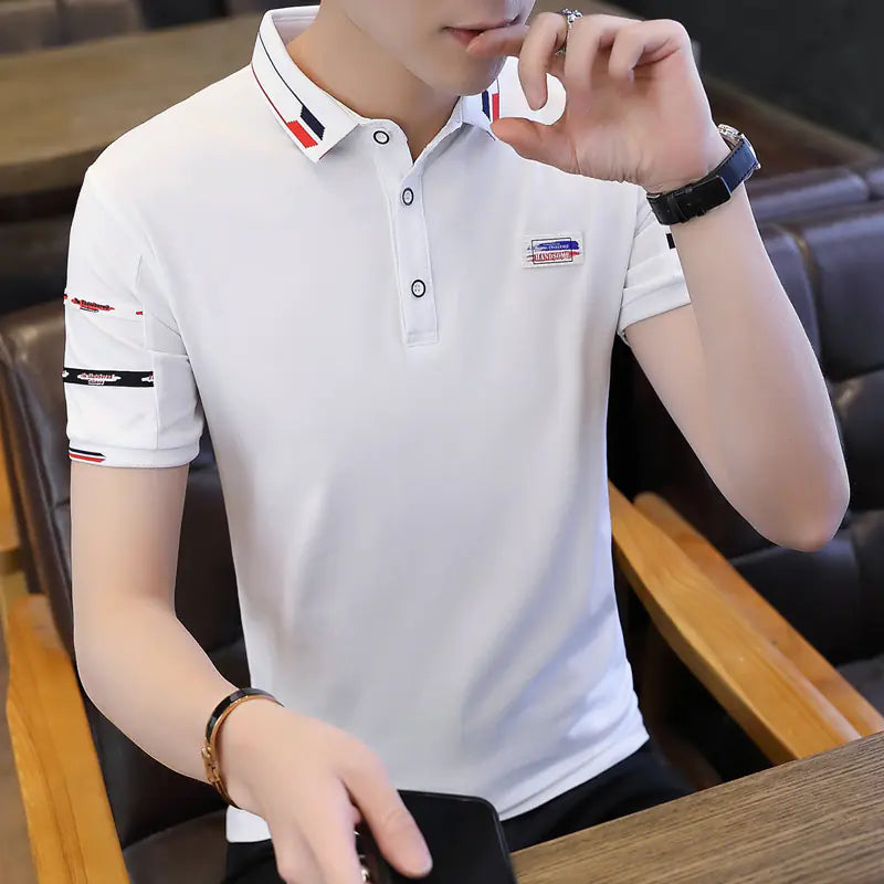 Silk Cotton Men's Polo - Short Sleeve