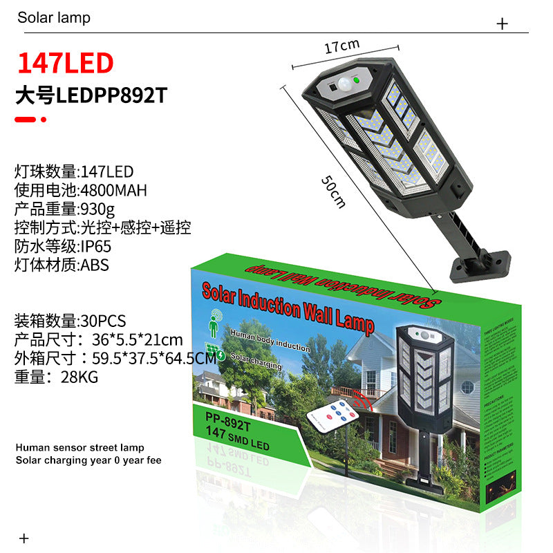 Luz Solar LED de Alta Potencia – Seguridad y Estilo para Exteriores