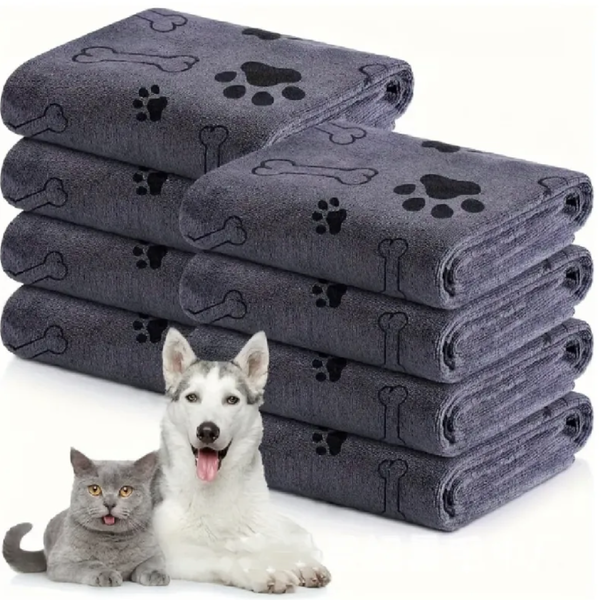 Toalla Premium de Microfibra para Mascotas – Secado Ultra Rápido y Suave