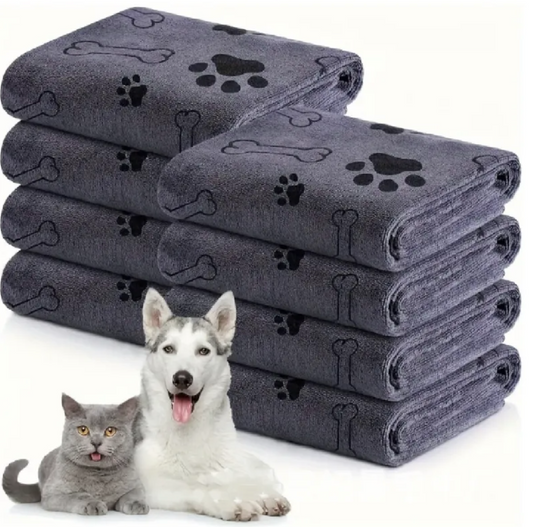 Toalla Premium de Microfibra para Mascotas – Secado Ultra Rápido y Suave
