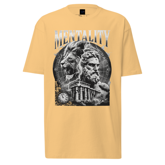 Camiseta Diseño de Mentality  Pesada Premium para Hombre | Cotton Heritage MC1086