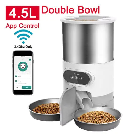 Dispensador Automático de Comida Chique para Mascotas