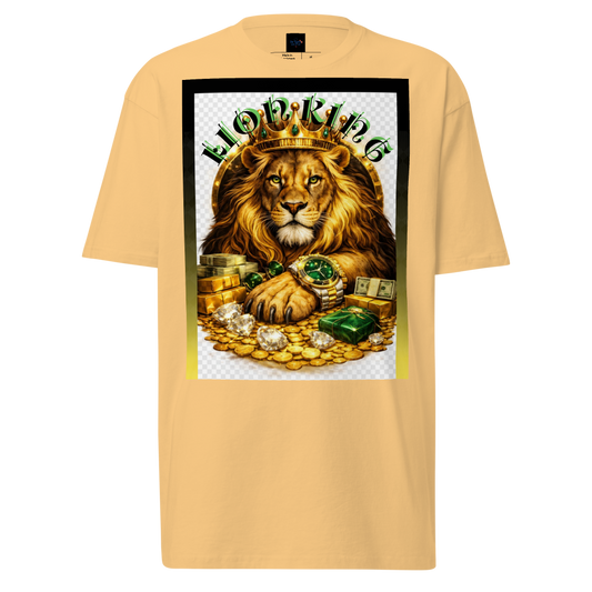 Diseño de Lion para Camiseta Pesada de Calidad Superior para Hombre | De Todo un Poco PR