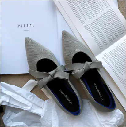 Zapatos Náuticos Casuales Planos con Lazo Estilo Mary Jane