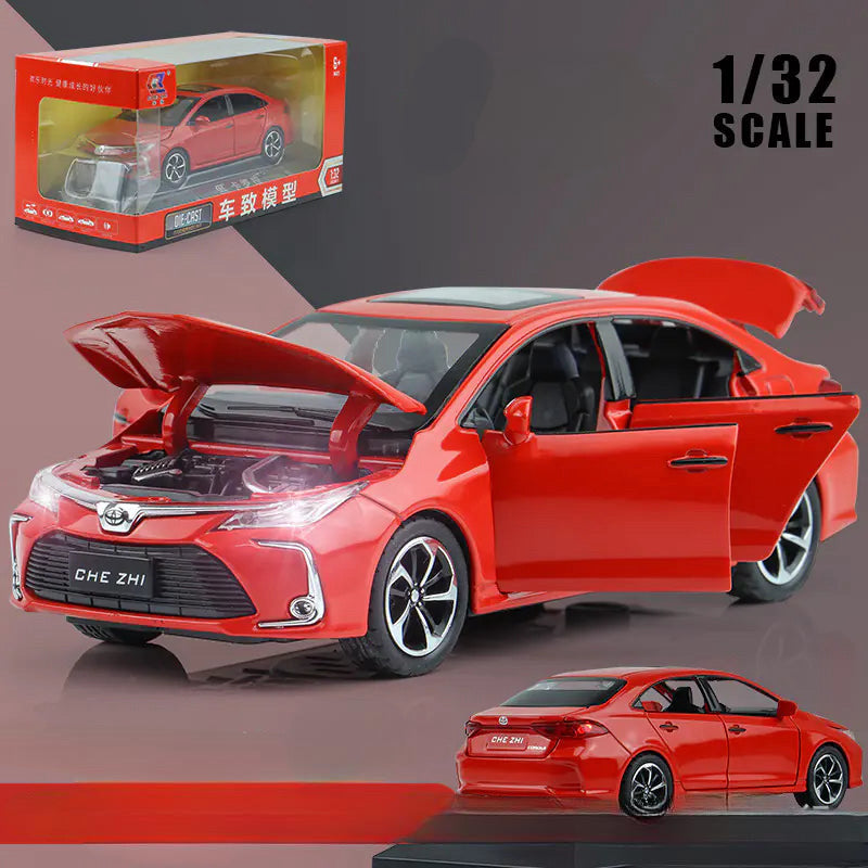 Modelo de Auto Sedán Deportivo 1:32 en Aleación – Edición Premium con Luces y Sonido