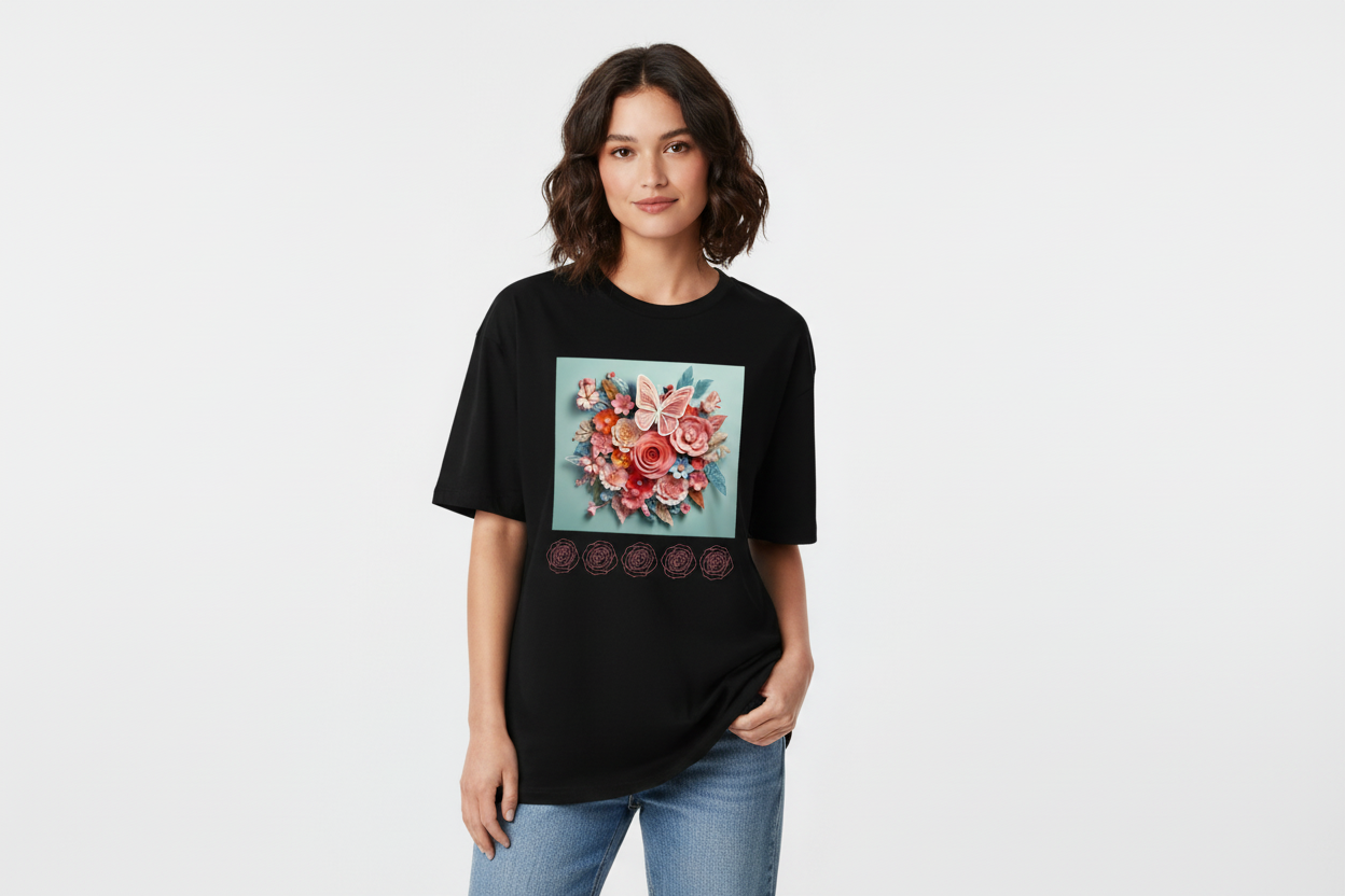 Diseño Rose Camiseta de Hombre Premium Pesada | DE TODO UN POCO PR
