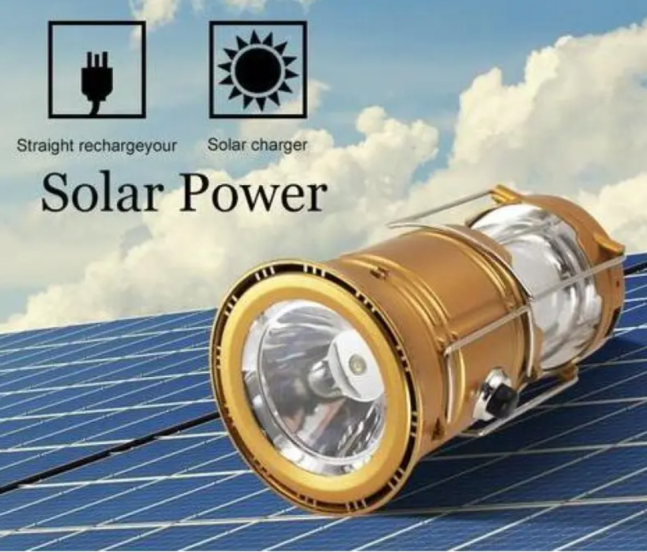 Lámpara LED Solar Portátil Multifuncional – Iluminación de Emergencia y Exterior