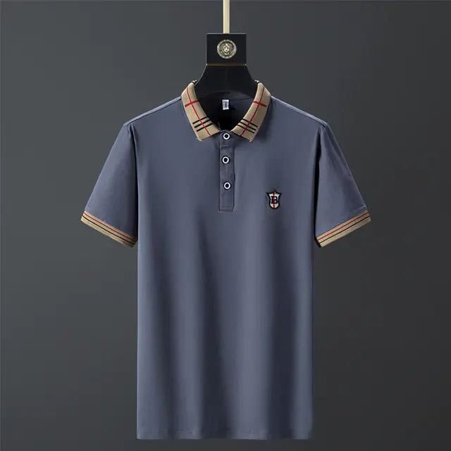 Men's Short Sleeve Polo Shirt - Summer Fashion Cotton