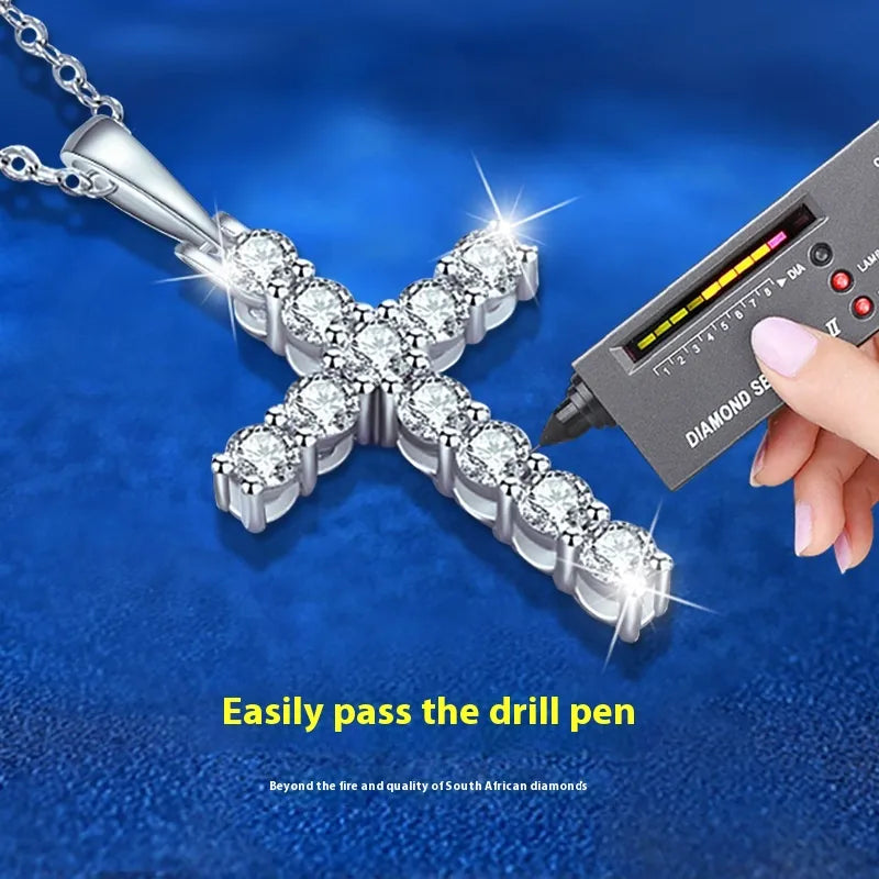 Collar de Cruz de Plata Esterlina 925