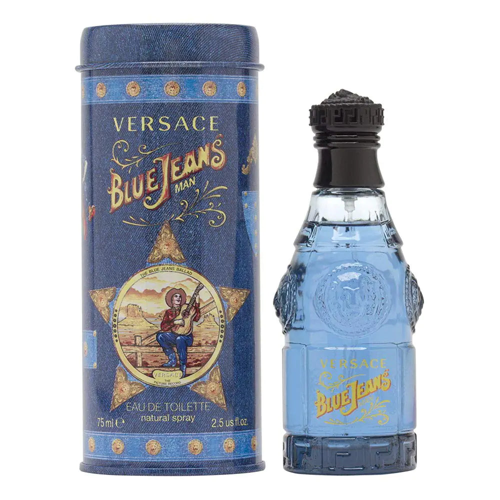 Blue Jeans de Versace para Hombres 2.5 oz Eau de Toilette en Spray