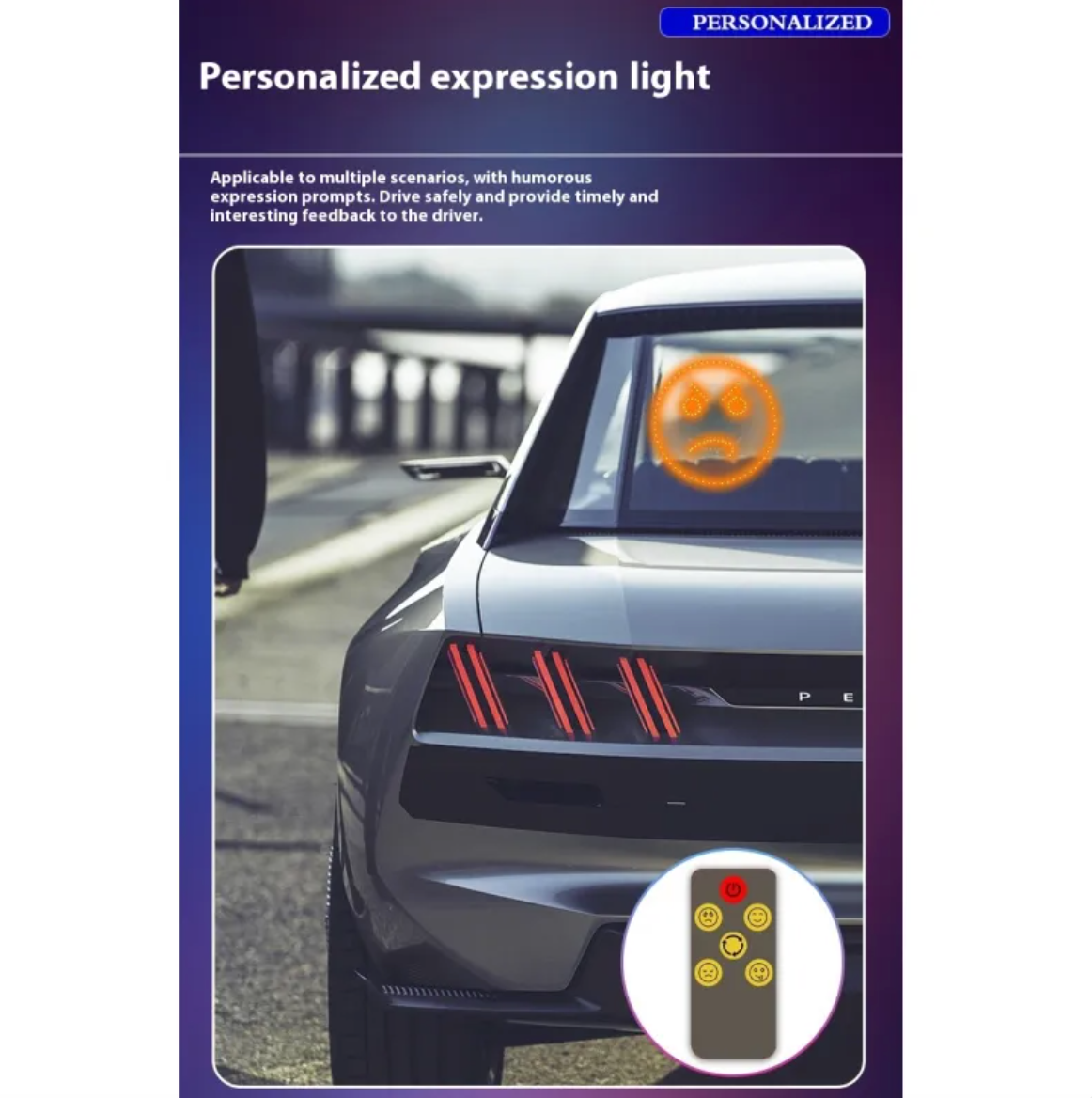 LED Gesture Rear Window Light