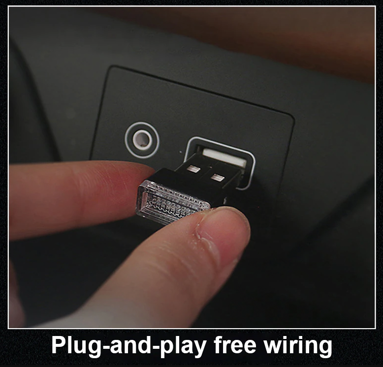 LED Ambiente Interior USB para Auto – Luz Neon Estilo Premium (Pack 3)