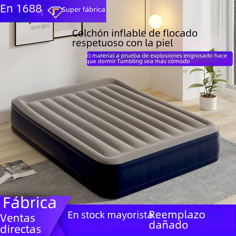 Colchón Inflable de PVC para Uso Externo y Doméstico