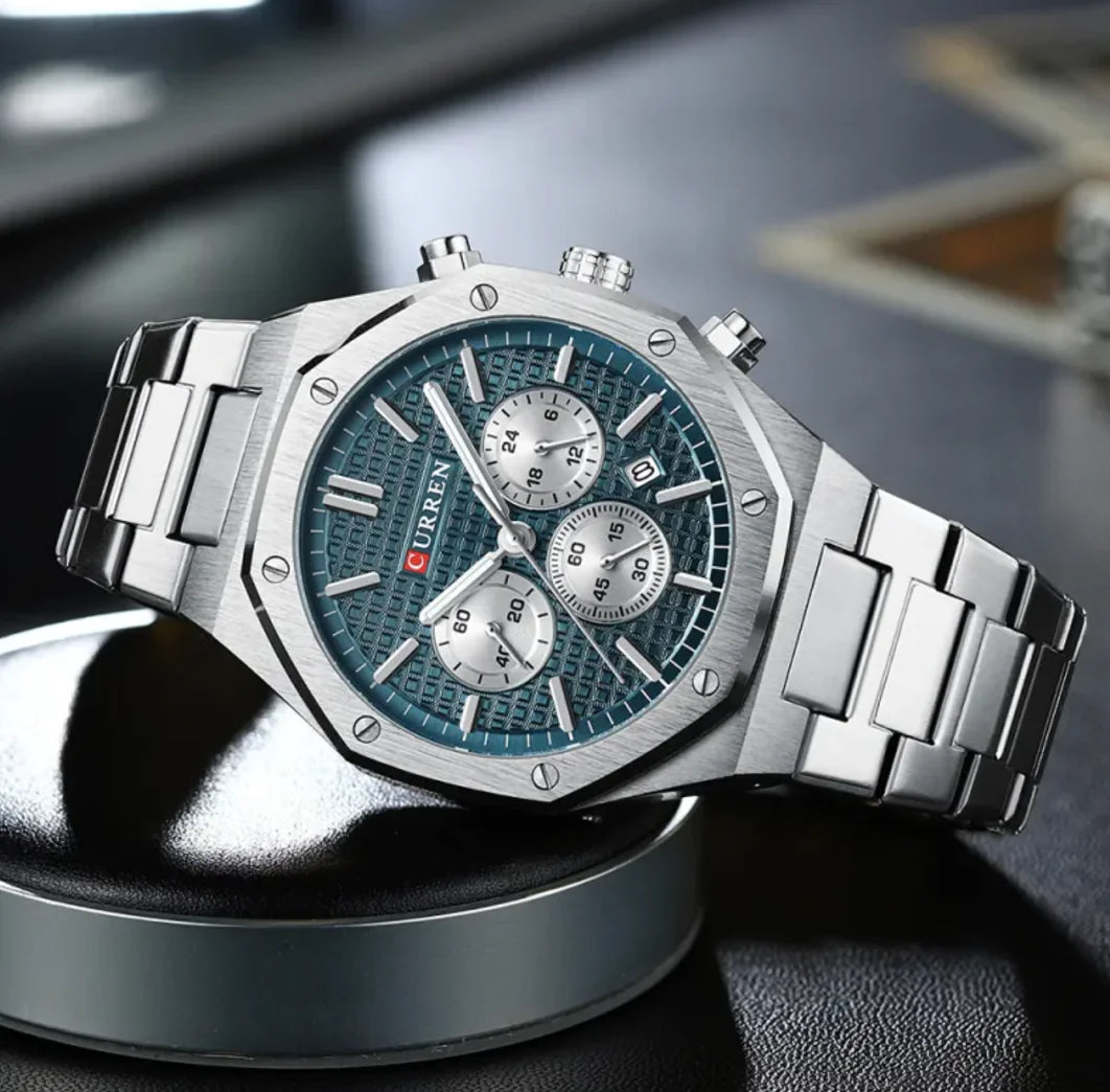 Reloj de Cuarzo Octagonal para Hombre