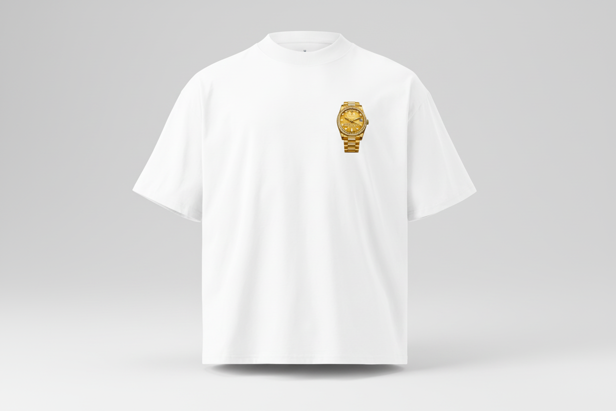 Lux O’Clock Signature Gold Edition – Camiseta Premium   | DE TODO UN POCO PR
