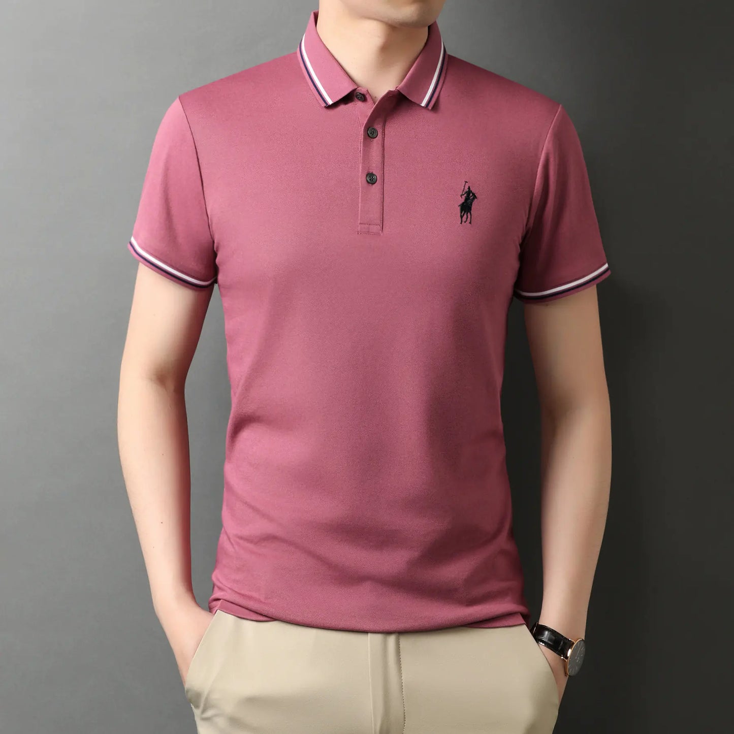 Yacht Summer Men's Short Sleeve Polo Shirt