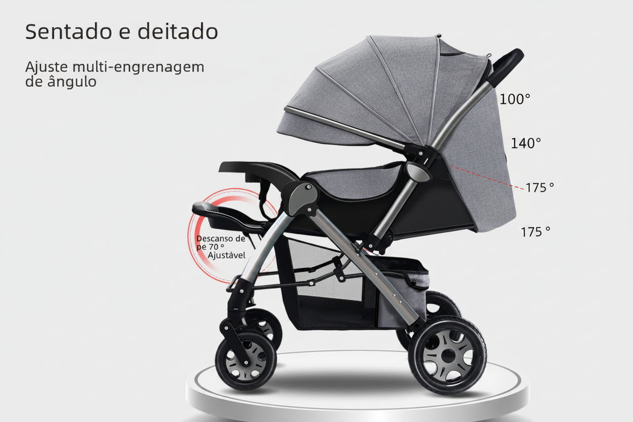 👶 Cochecito Convertible Ligero para Bebé – Comodidad, Estilo y Movimiento Sin Esfuerzo