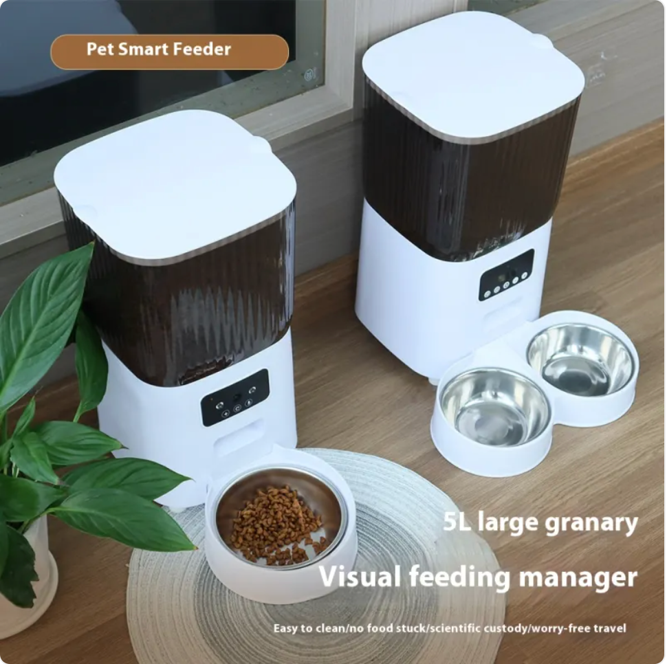 Alimentador Automático Inteligente 5L para Mascotas | Smart Pet Feeder Pro (WiFi Disponible)