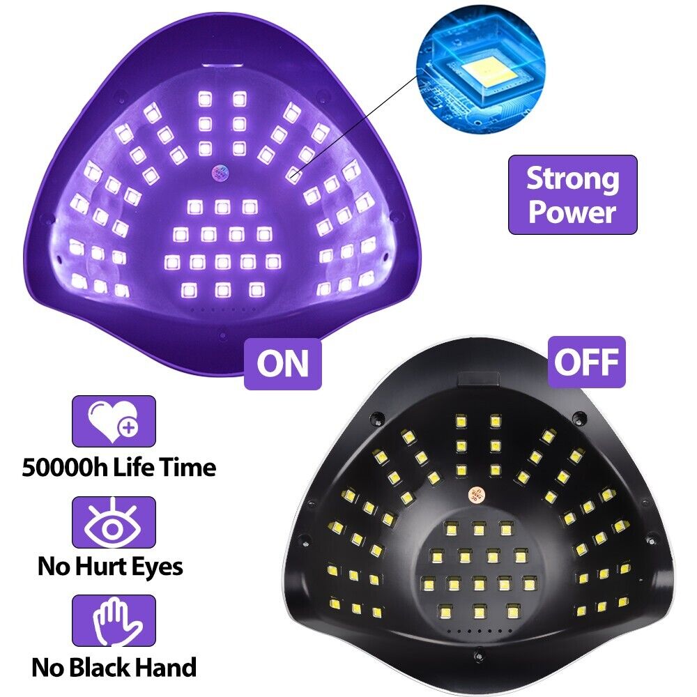 Lámpara UV/LED Profesional 220W – Secado Rápido para Uñas Gel