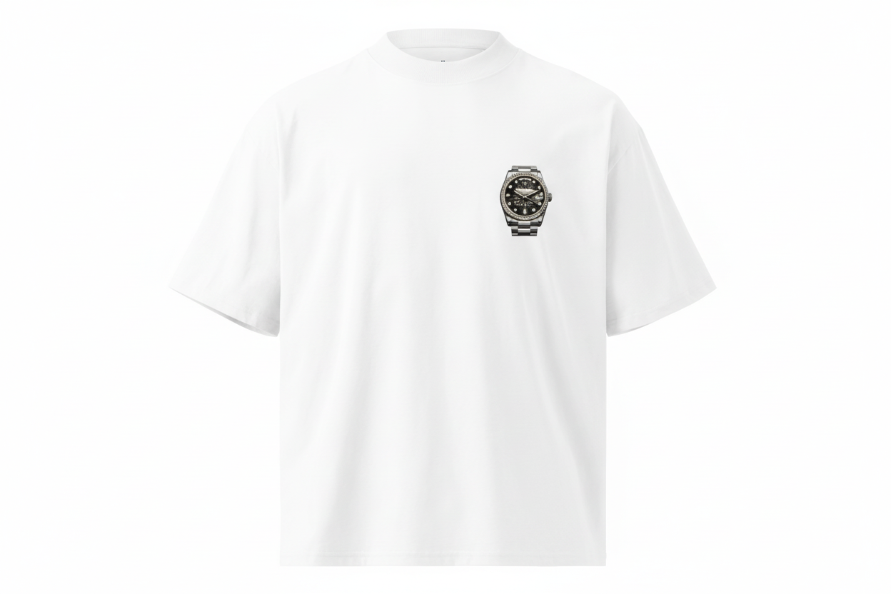 Lux O’Clock Signature White Gold Edition – Camiseta Premium | DTUPPR