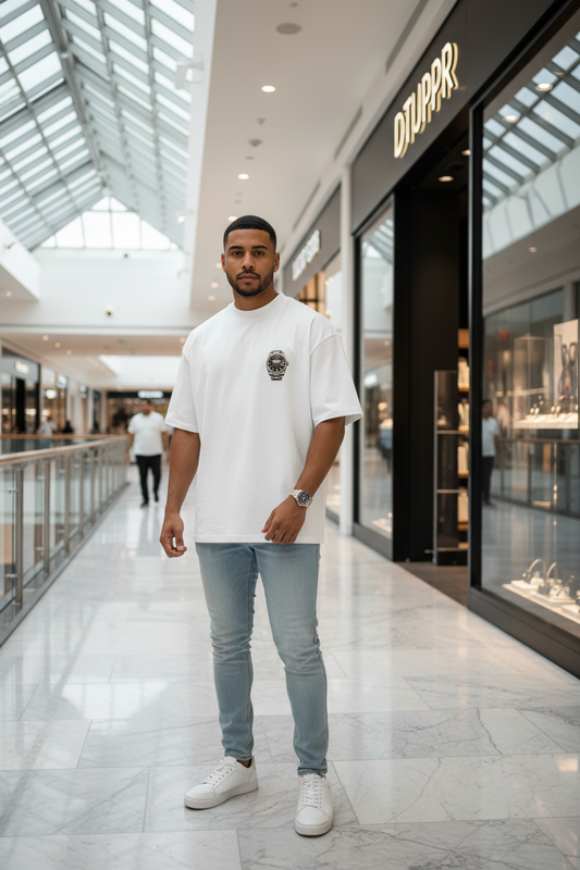 Lux O’Clock Signature White Gold Edition – Camiseta Premium | DTUPPR