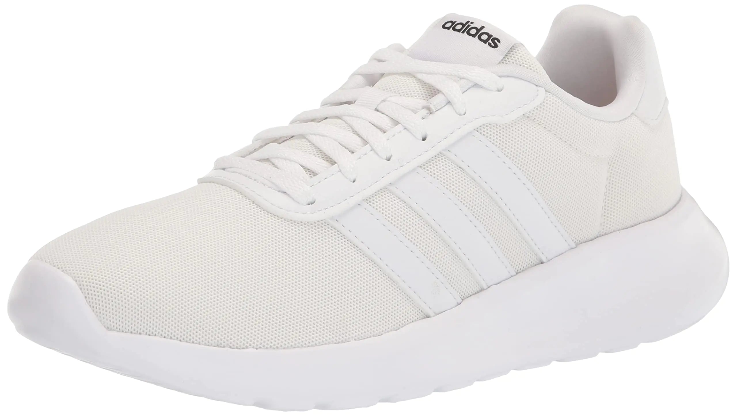 Adidas Lite Racer 3.0 para Mujeres Blanco/Blanco/Gris Talla 8