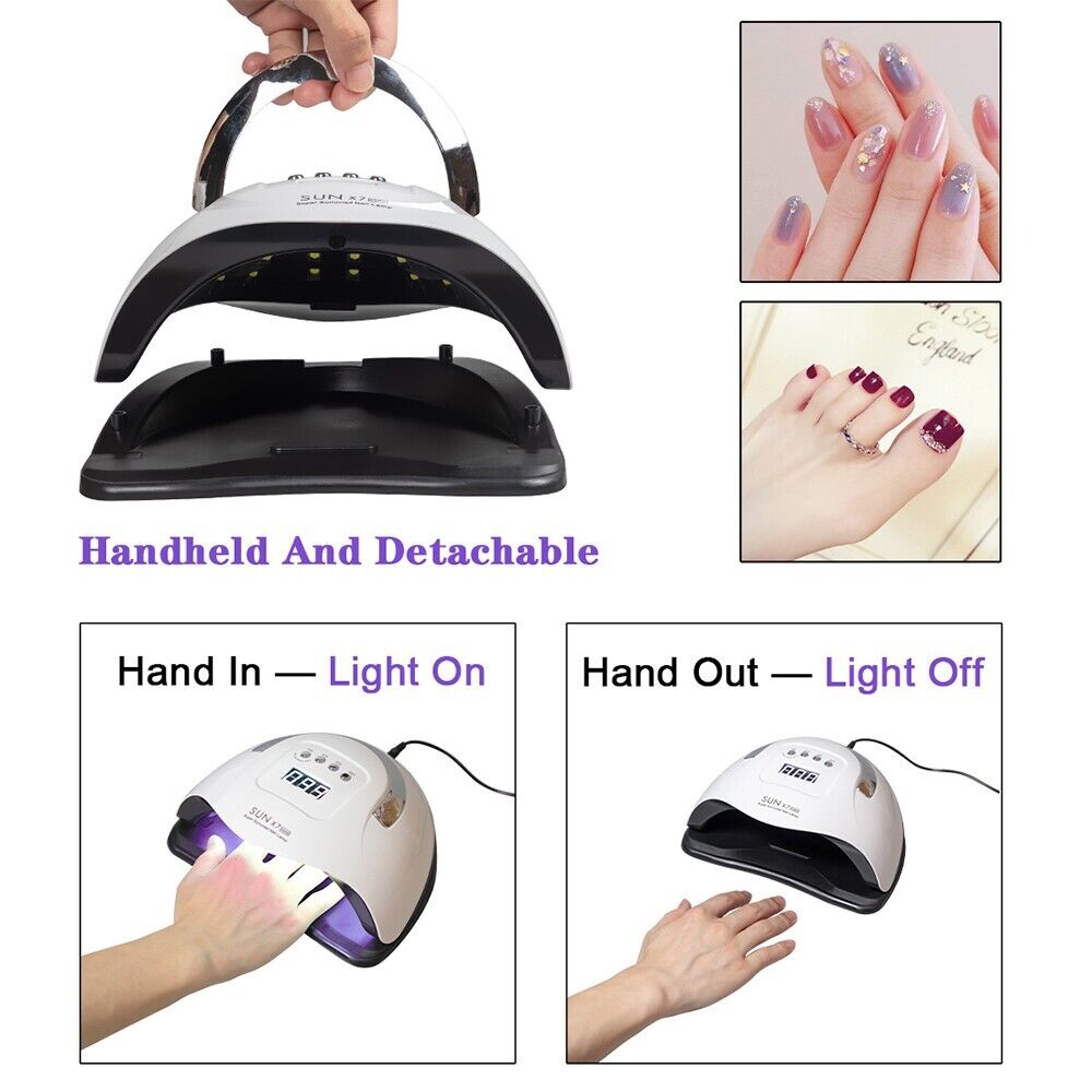 Lámpara UV/LED Profesional 220W – Secado Rápido para Uñas Gel
