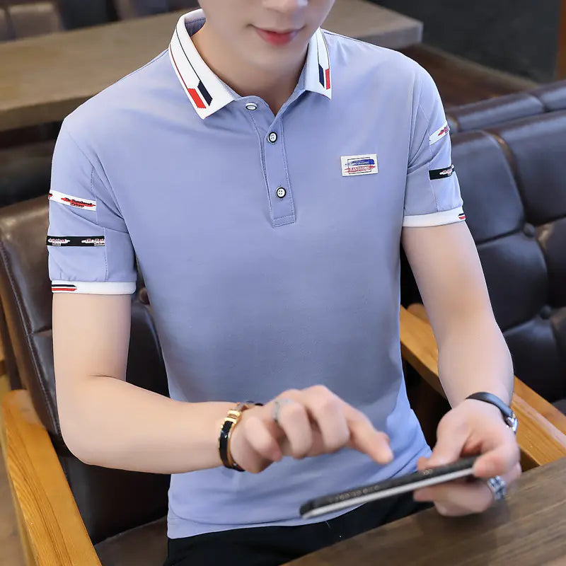 Silk Cotton Men's Polo - Short Sleeve