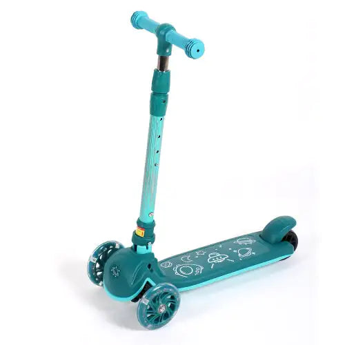 Patinete Infantil, Ruedas con Frenos, Manillar Ajustable en Altura, Ligero, para Niños de 3 a 10 Años