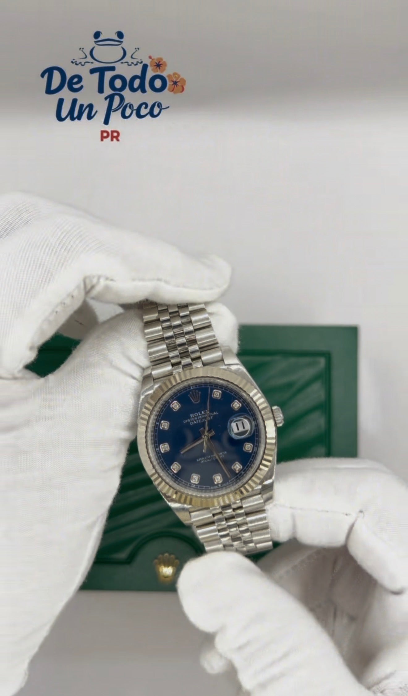 Rolex Datejust 41 Blue Diamond Dial Jubilee 2021 Full Set