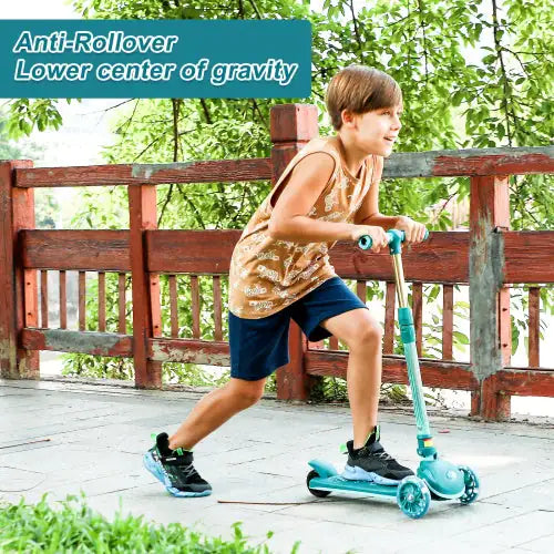 Patinete Infantil, Ruedas con Frenos, Manillar Ajustable en Altura, Ligero, para Niños de 3 a 10 Años