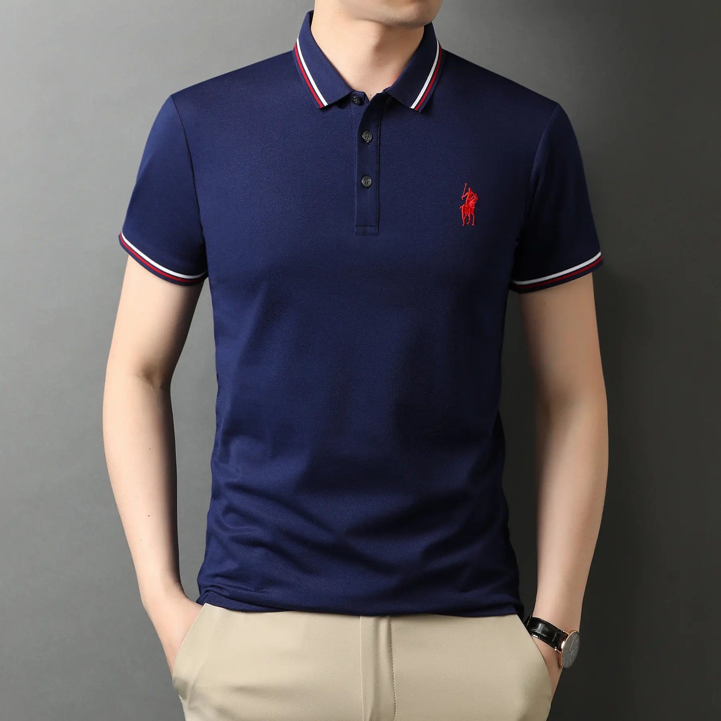 Yacht Summer Men's Short Sleeve Polo Shirt