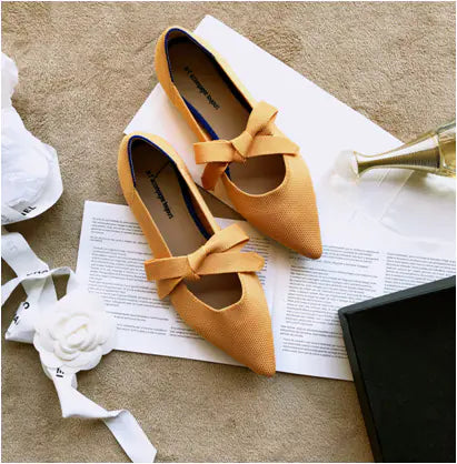 Zapatos Náuticos Casuales Planos con Lazo Estilo Mary Jane