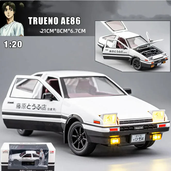 Modelo 86 Drift Clásico 1:32 Edición Retro JDM – Auto Deportivo Coleccionable con Base de Exhibición