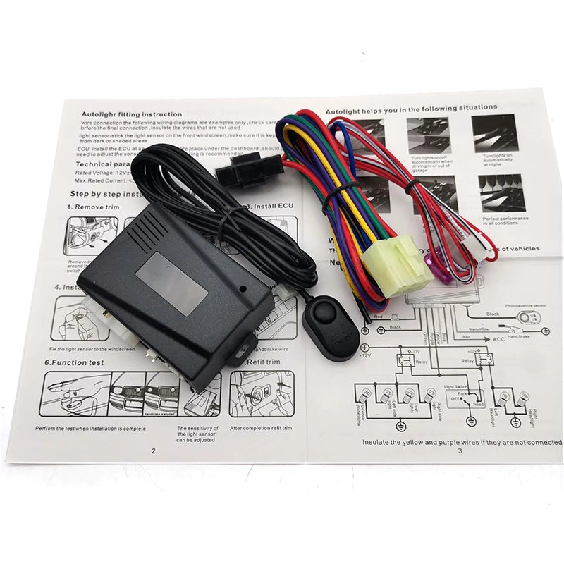 Sensor automático inteligente de luces para auto 12V (encendido automático)
