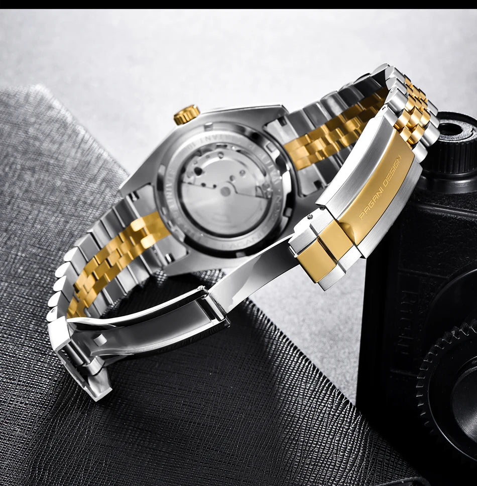 Pagani Design 1645 Men Japan NH35A Movement 10Bar Waterproof Clock Men`s Watch Natural Mechanical Automatic Watches for Men