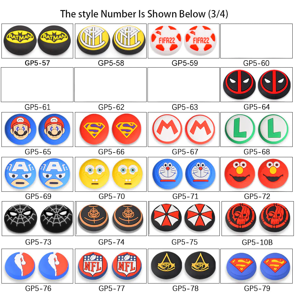 Tapas de Silicona para Joysticks de PS4, PS5 y Controles de Xbox
