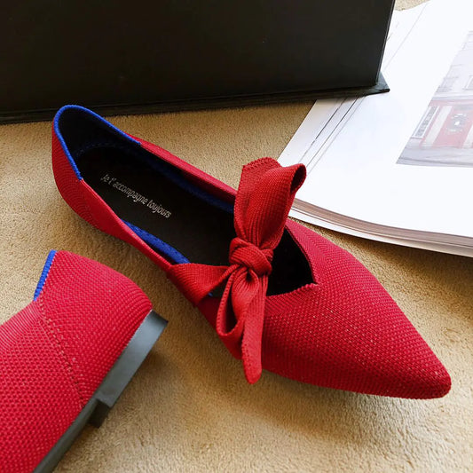 Zapatos Náuticos Casuales Planos con Lazo Estilo Mary Jane