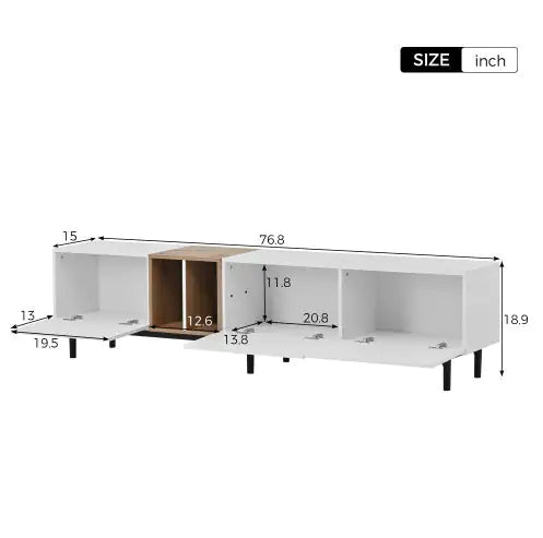 Mueble para TV Odern Apto para TV de 80 Pulgadas con 3 Puertas
