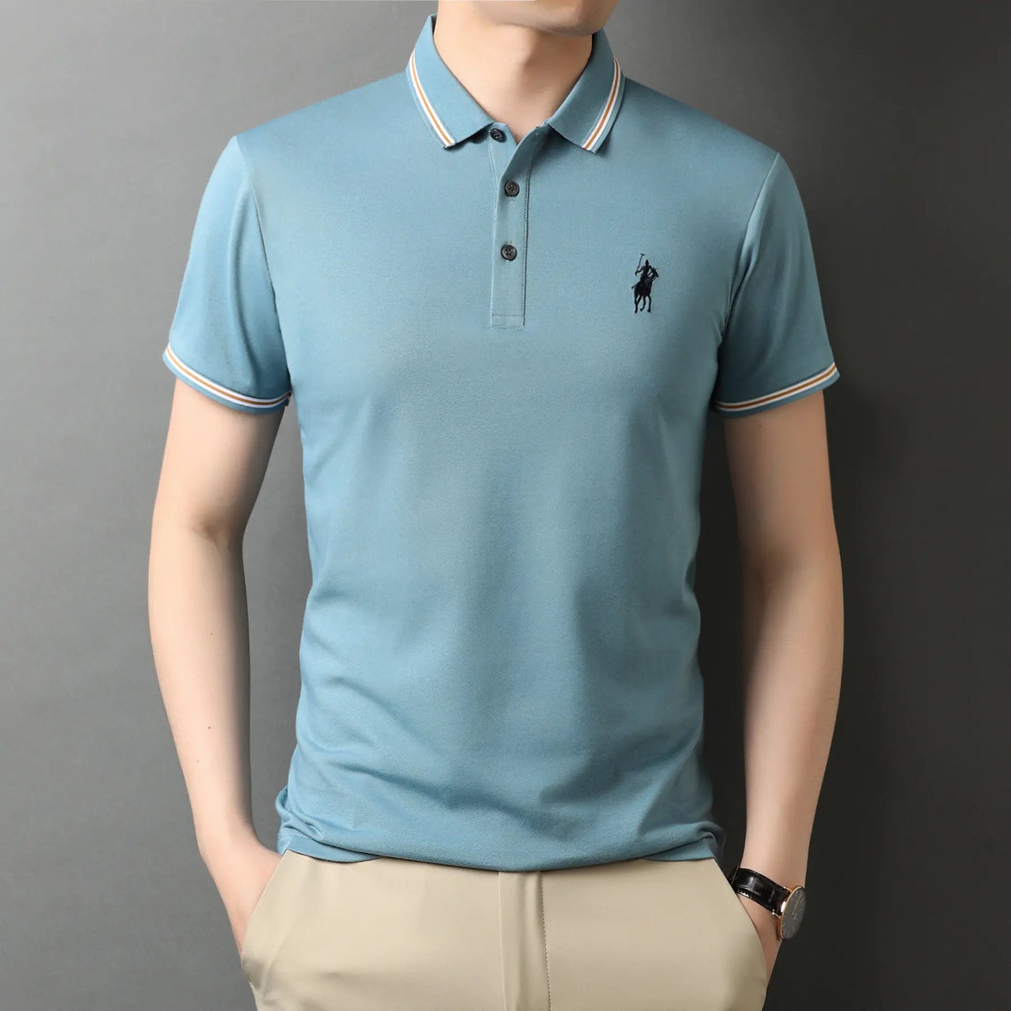 Yacht Summer Men's Short Sleeve Polo Shirt