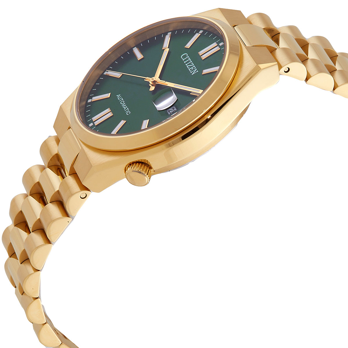 Citizen Tsuyosa Automatic Watch – Green Sunray Dial Gold Tone