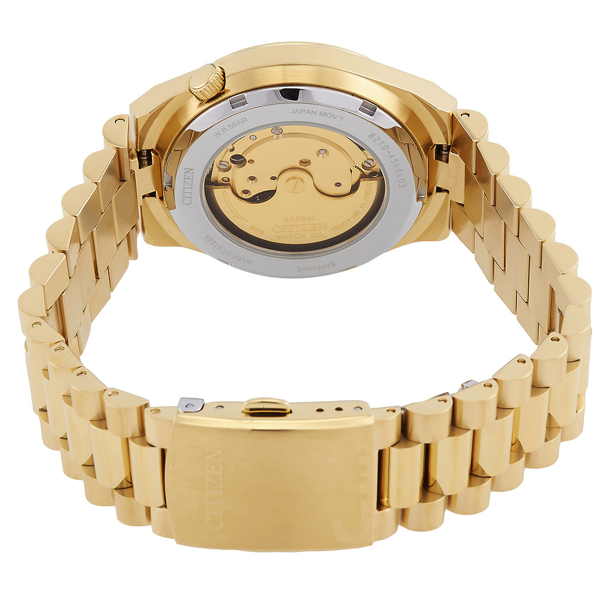 Citizen Tsuyosa Automatic Watch – Green Sunray Dial Gold Tone