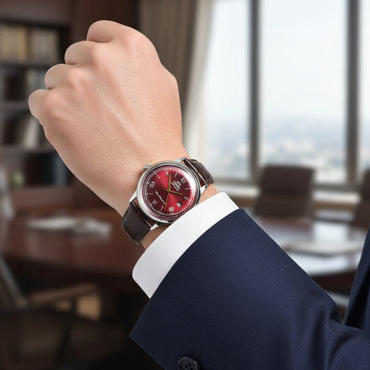 Orient Bambino Automatic Watch – Bordeaux Dial