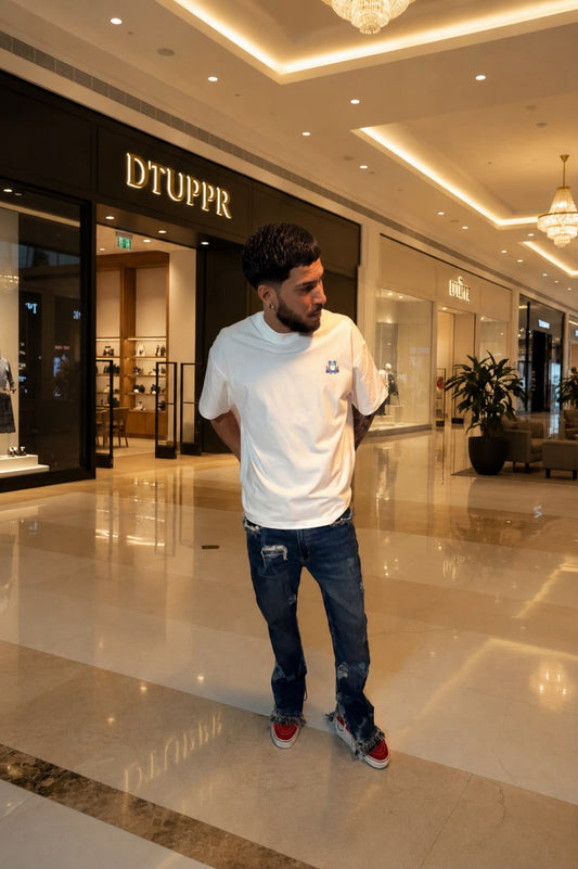 Camisa Premium Oversized Bordado Mediano D’BORIKÍ™ by DTUPPR -Edición Limitada